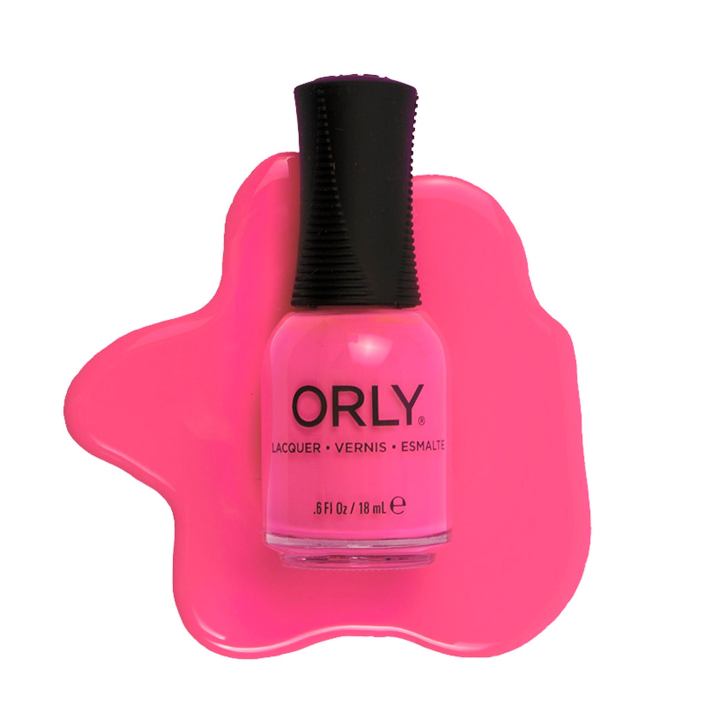 Orly Neon Nail Polish - That’s Hot | Hot Pink Crème | Bright, Bold Nails | Full Coverage in Just Two Coats | Stays On Without Chipping for Days | Easy Beauty & Personal Care Orly