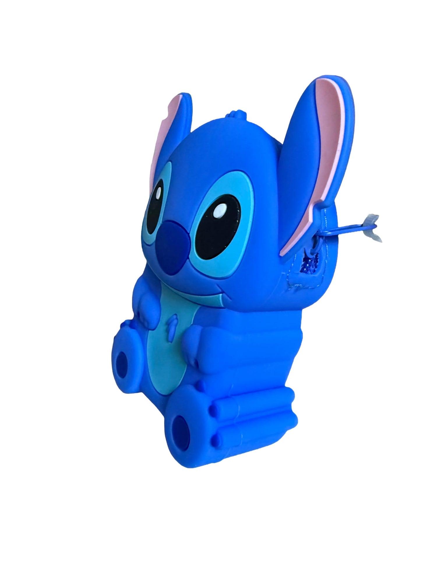 Disney Stitch Lip Gloss Set with Lanyard Keychain Bag, 4 Pieces, Cotton Candy and Watermelon