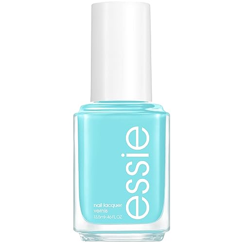 essie Salon-Quality Nail Polish, 8-Free Vegan, Feel The Fizzle, Blue, Ride The Soundwave, 0.46 oz.