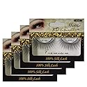 "4 Pairs" of Miss 3D Volume Tapered False Eyelash Extension M345