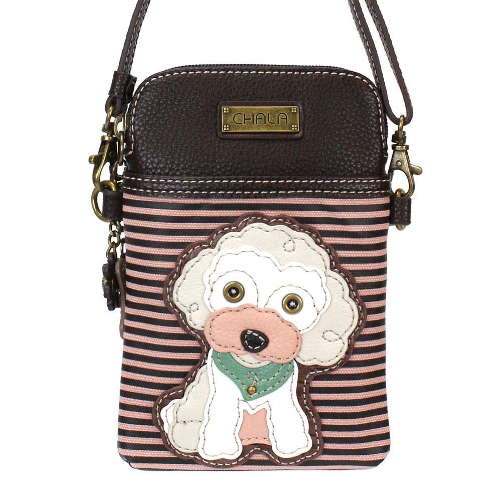 Chala Poodle Cellphone Crossbody Handbag - Poodle Mom