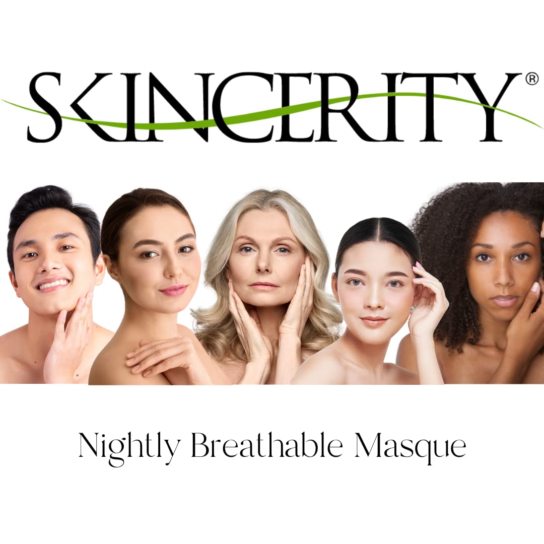 Skincerity Nightly Breathable Masque - Apple, Grapeseed Oil and Vitamin E, Anti-Aging, Reduce Pore Size and Wrinkles, Hydrating and Nourishing
