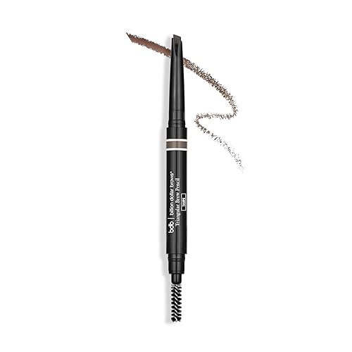 Billion Dollar Brows Universal Eyebrow Pencil - Dual-Ended with Triple Threat Triangular Tip & Spoolie, Waterproof, Natural Finish, Easy to Use, Vegan