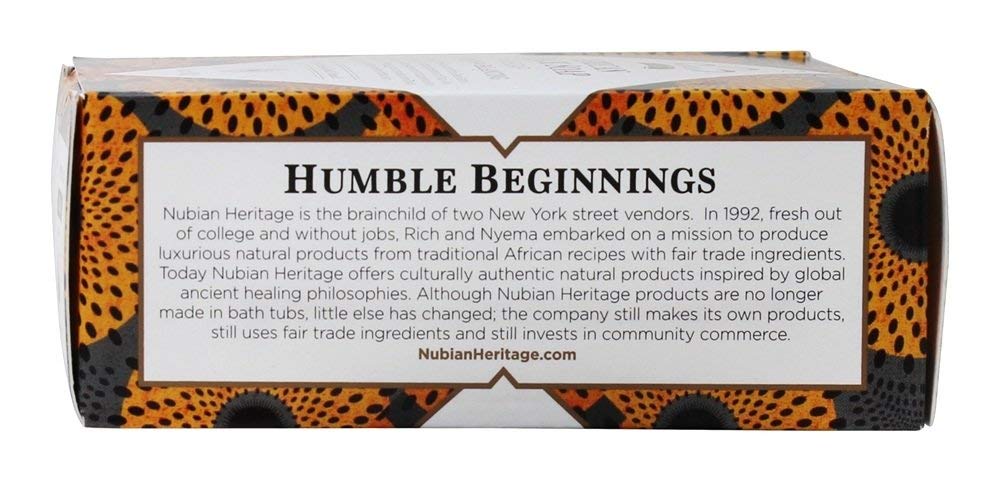 Nubian African Black Soap Bar, 5 Ounce (Pack of 5)