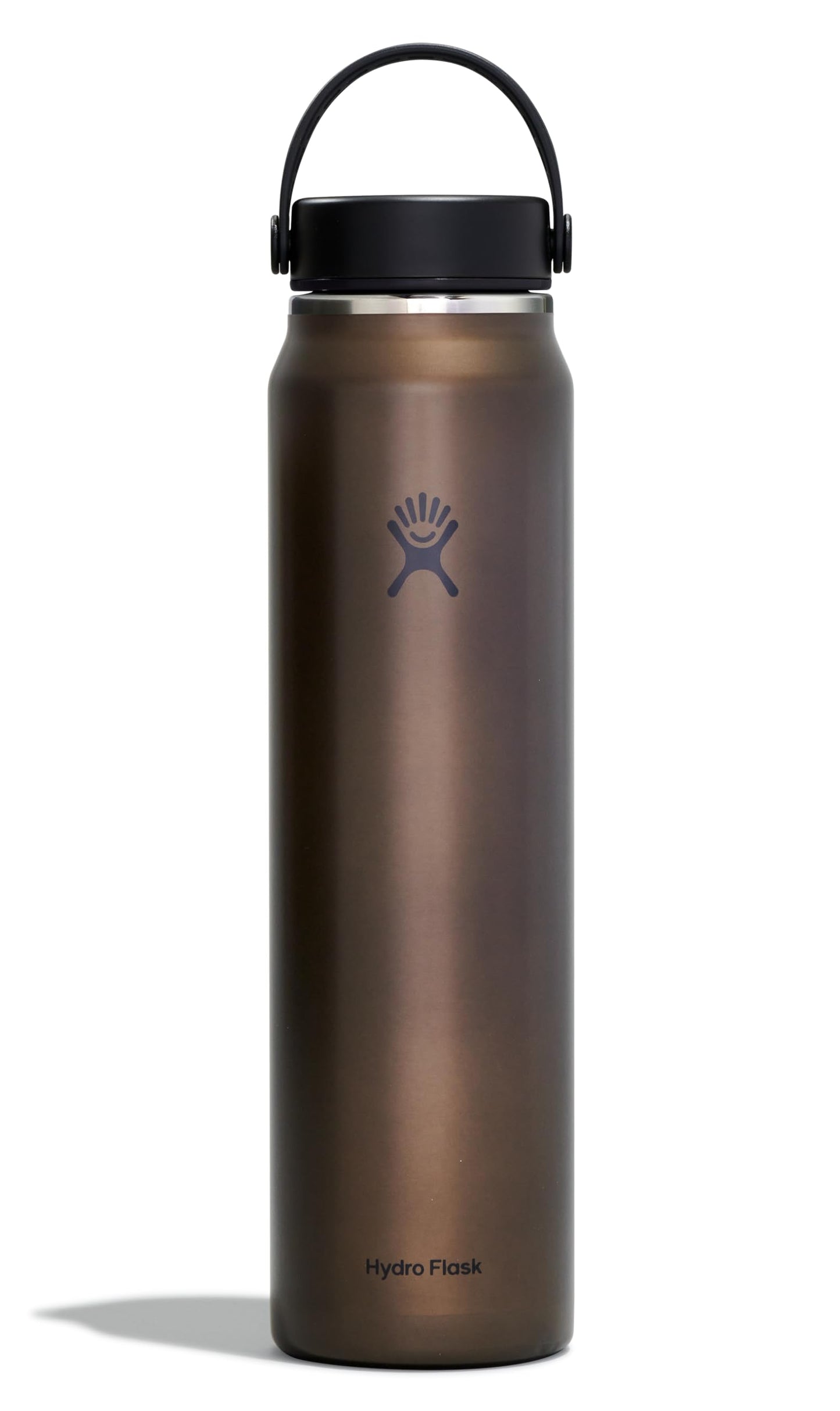 Hydro Flask 40 Oz Lightweight Trail Series Wide Flex Cap Obsidian- Hiking Water Bottle
