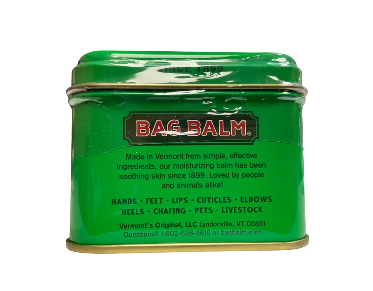 Bag Balm Vermont's Original Moisturizing for Dry Skin, Chapped Lips, Cracked Heels, Dog Paw Pads + More. 118 ml (4 oz) Tin (3) Beauty and Personal Care Bag Balm