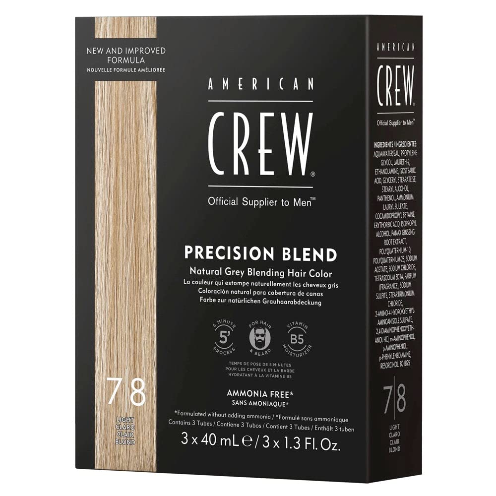 American Crew Men's Temporary Hair Color, Temporary Hair Dye, Natural Gray Coverage, Light, 1.35 Fl Oz