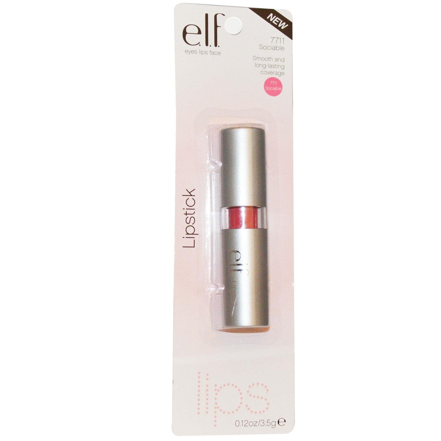 e.l.f. Lipstick, Sociable, 0.12 Ounce