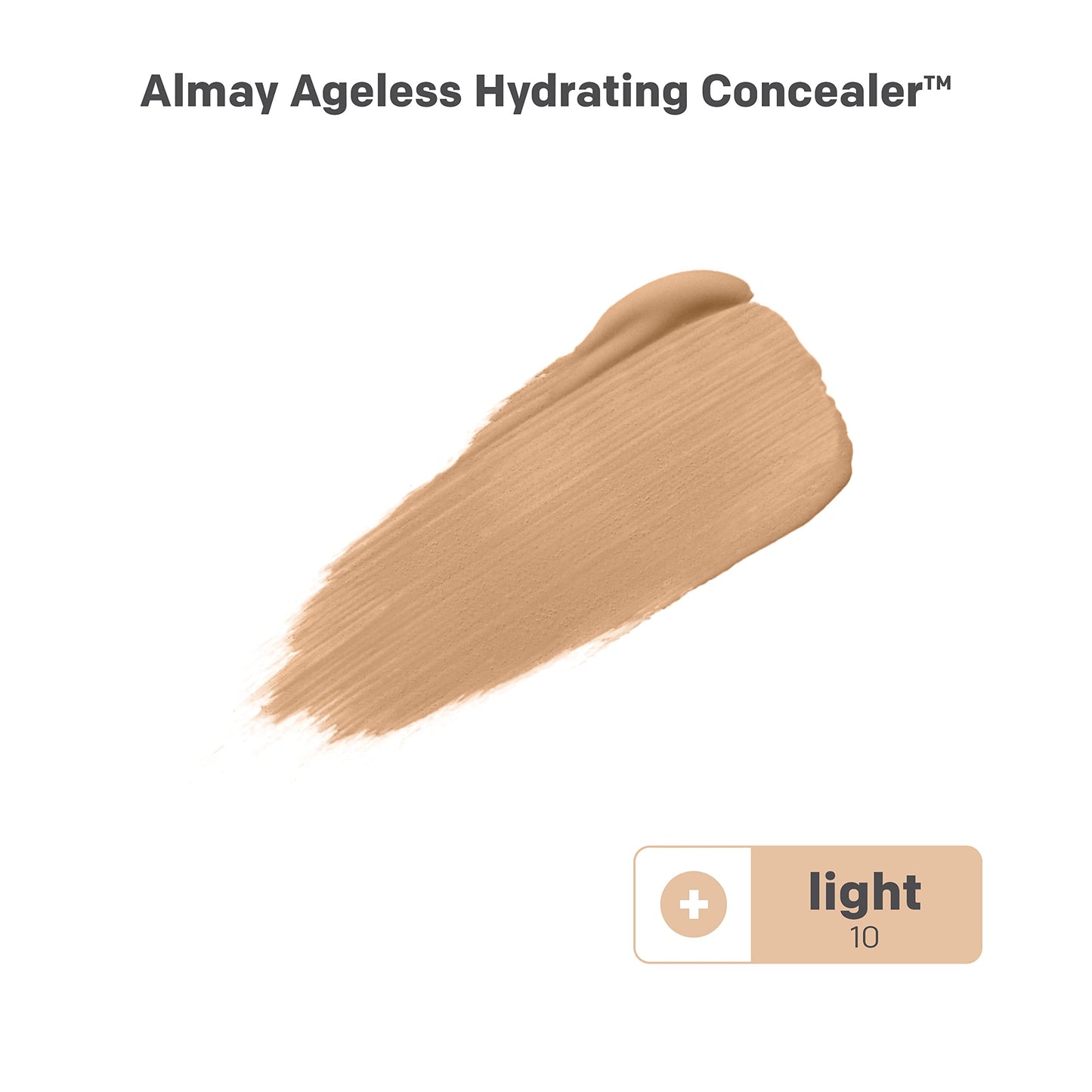 Almay Anti-Aging Concealer, Face Makeup with Hyaluronic Acid, Niacinamide, Vitamin C & E, Hypoallergenic-Fragrance Free, 010 Light, 0.37 Fl Oz (Pack