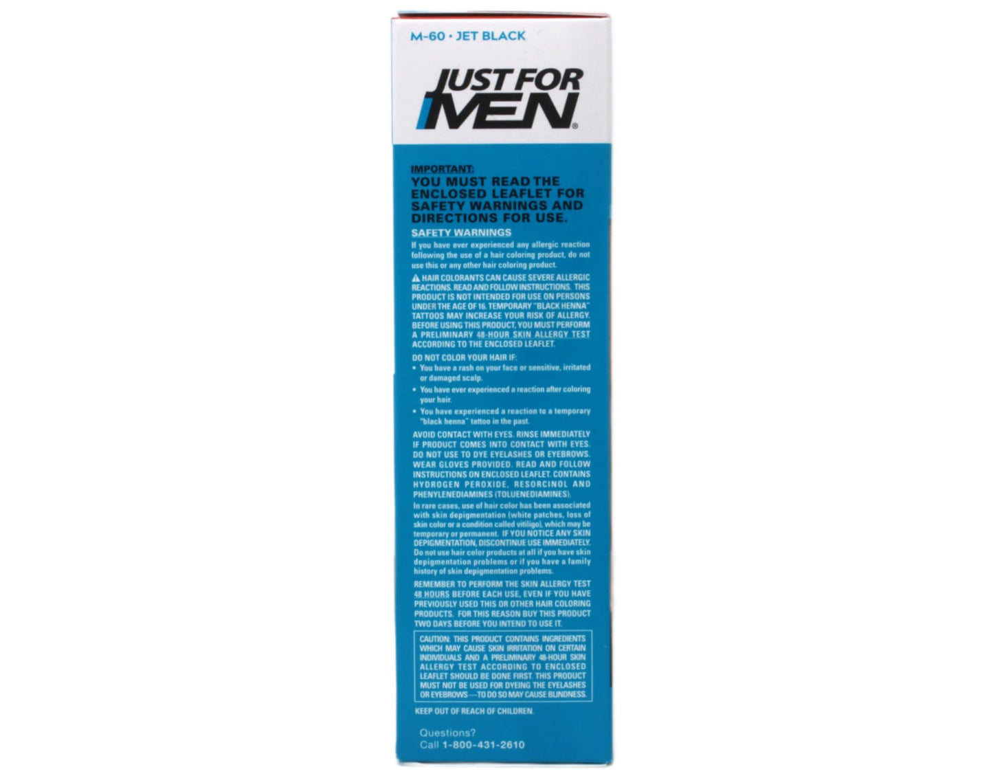 Just For Men Color Gel Mustache, Beard & Sideburns 115 Jet Black 1 Each (Pack Of 5)