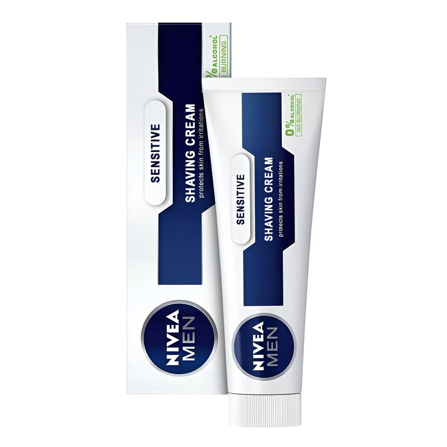 Gentle and Soothing NIVEA MEN Sensitive Shaving Cream for Men with Sensitive Skin, Alcohol-Free Formula with Chamomile and Witch Hazel for Comfort Beauty and Personal Care NIVEA