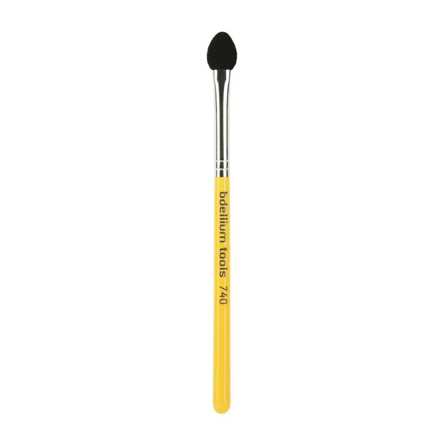 Bdellium Tools Professional Makeup Brush - Travel 740 Sponge Applicator - Short Wooden Handle for Convenient Travel, For Eyeshadow Application