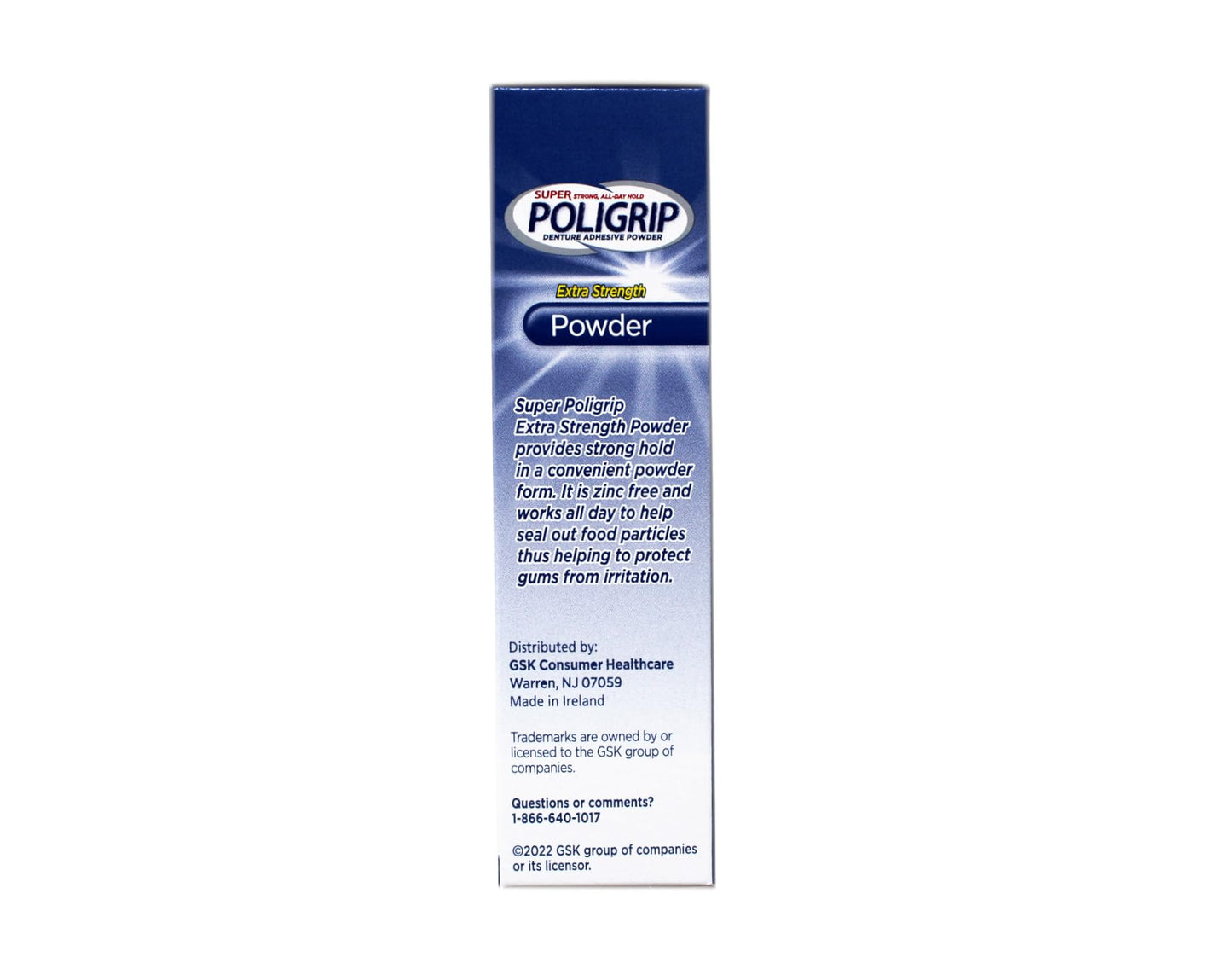 Super POLIGRIP Extra Strength Denture Adhesive Powder 1.60 oz (Pack of 12)