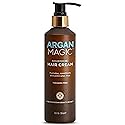Argan Magic Nourishing Hair Cream - Hydrates, Conditions, and Eliminates Frizz for All Hair Types | Seals in Shine | Made in USA, Paraben Free