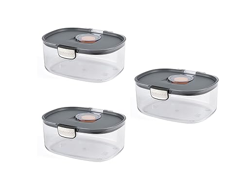 Progressive ProKeeper International Airtight Food Storage Container with Terracotta Disk for Freshness, Stackable & Dishwasher Safe, Ideal…