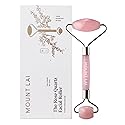 Mount Lai De-Puffing Rose Quartz Facial Roller - The Stone of Love, Certified Rose Quartz Face Roller for Anti-Aging, Soothing & Radiant Skin, Facial