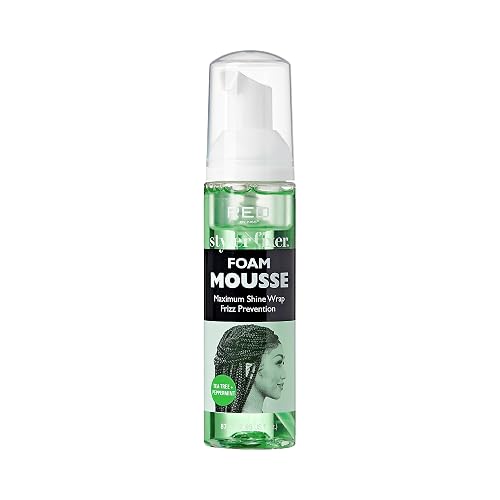 Red by Kiss Foaming Mini Travel Size Mousse, Maximum Shine Wrap Mousse, Reduce & Prevent Frizz, Define Curls, Hold Styles, Nourishes Dry & Crips Hair