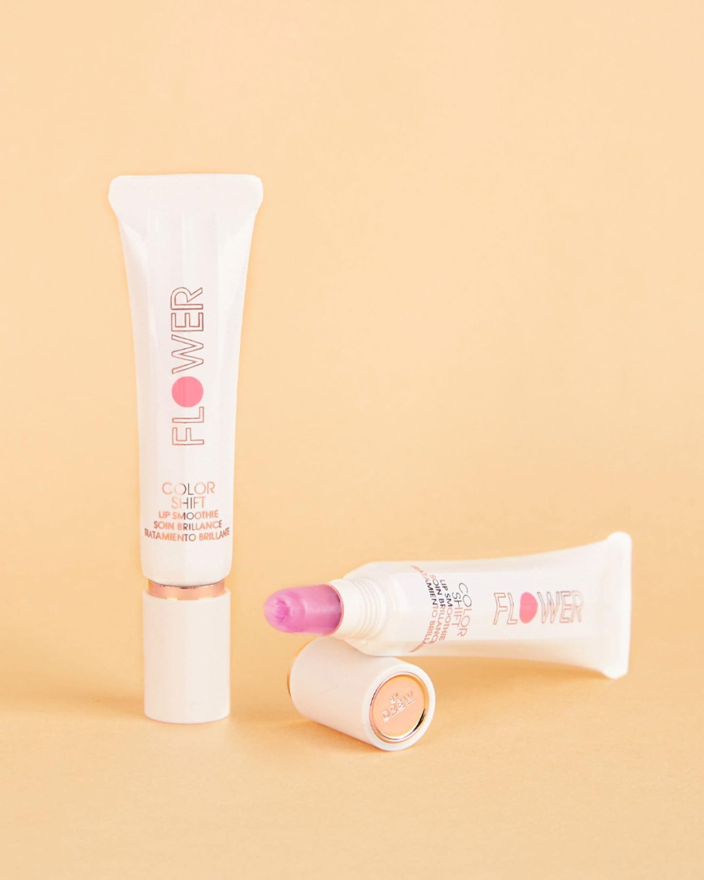 FLOWER BEAUTY By Drew Barrymore Color Shift Lip Smoothie - Lip Treatment - Nourishes + Hydrates Lips - pH Technology to Enhance Natural Lip Color