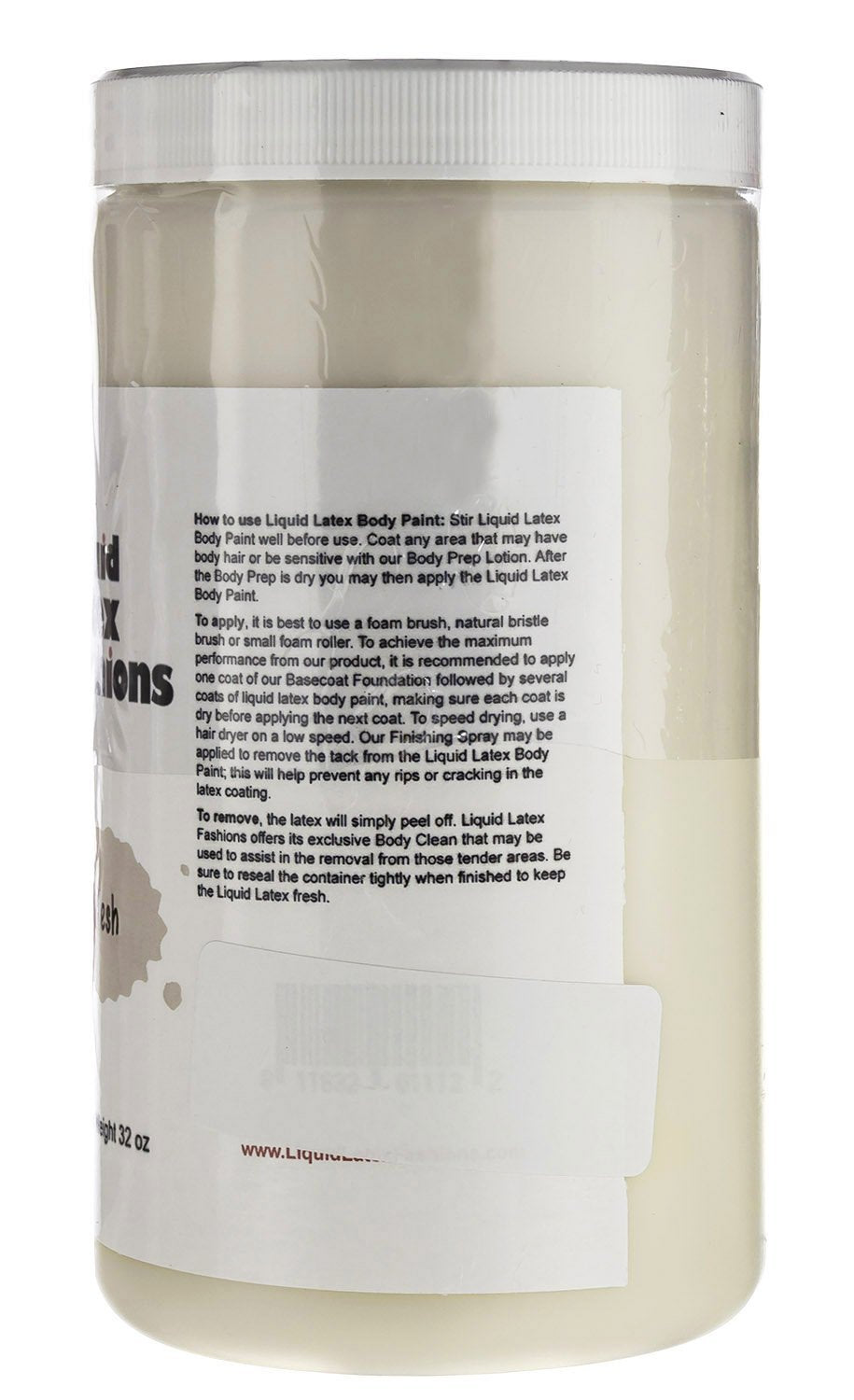 Flesh 32 Fl Oz - Liquid Latex Face and Body Paint, Ammonia Free No Odor, Arts and Crafts Paint for Halloween Zombie Cosplay
