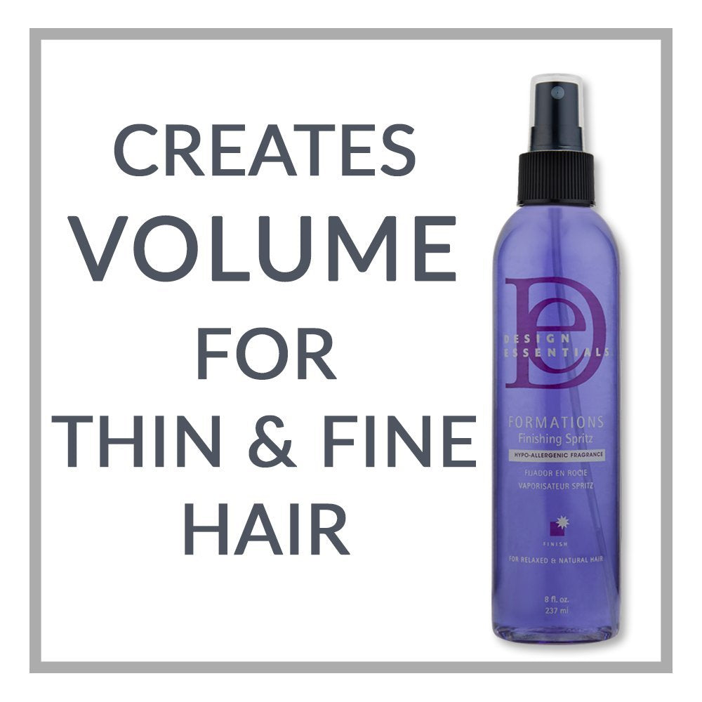 Design Essentials Formations Finishing Spritz Hypo-Allergenic Fragrance For Relaxed & Natural Hair - 8 Oz