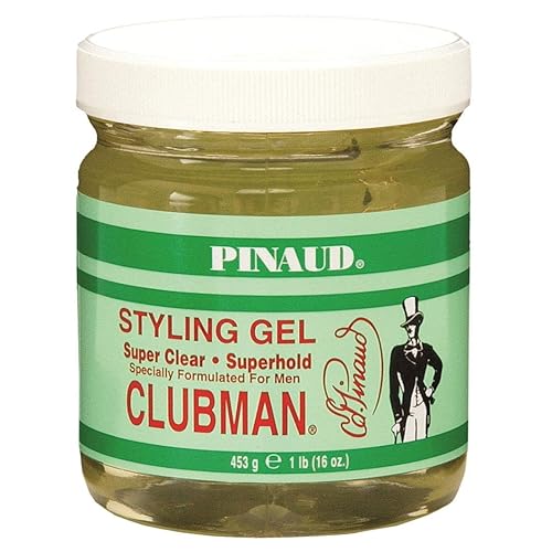 Clubman Super Clear Superhold Styling Gel, 16 oz
