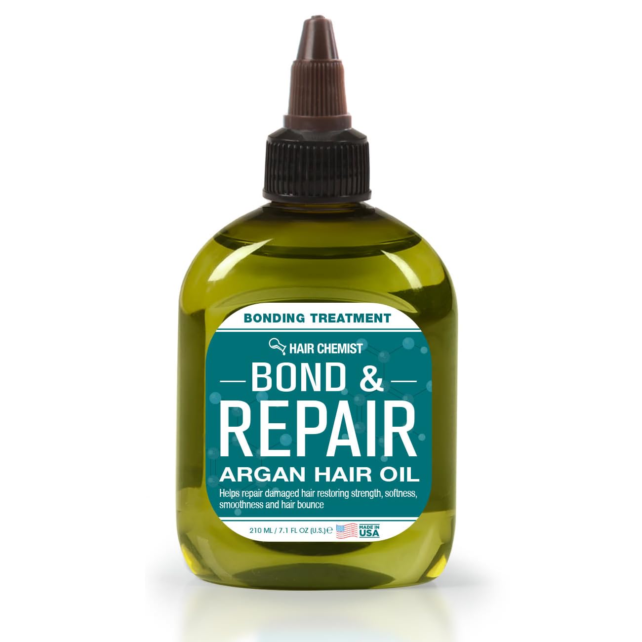 Hair Chemist Bond & Repair Argan Oil - Bonding Treatment for Damaged Hair, 7.1 Ounces