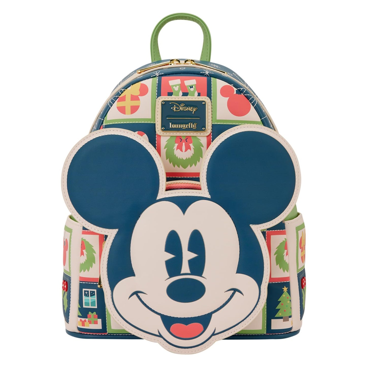 Loungefly Disney Mickey and Minnie Holiday Mini Backpack