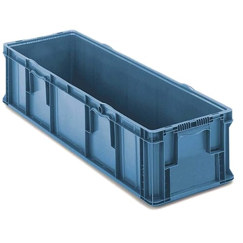 Orbis Stakpak Plastic Long Stacking Container, 48 x 15 x 10-3/4, Blue