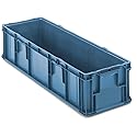 Orbis Stakpak Plastic Long Stacking Container, 48 x 15 x 10-3/4, Blue