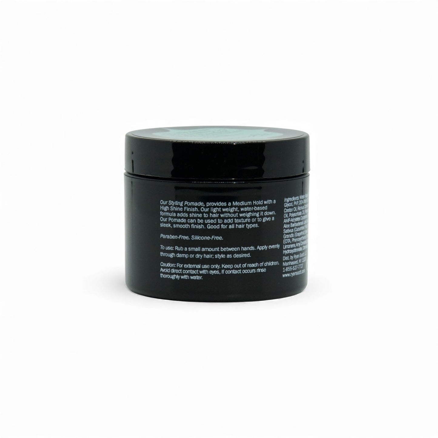 Ryan Scott Styling Pomade - Medium Hold - High Shine Finish. Aloe, Cucumber, & Grapefruit Fragrance 2.0oz.