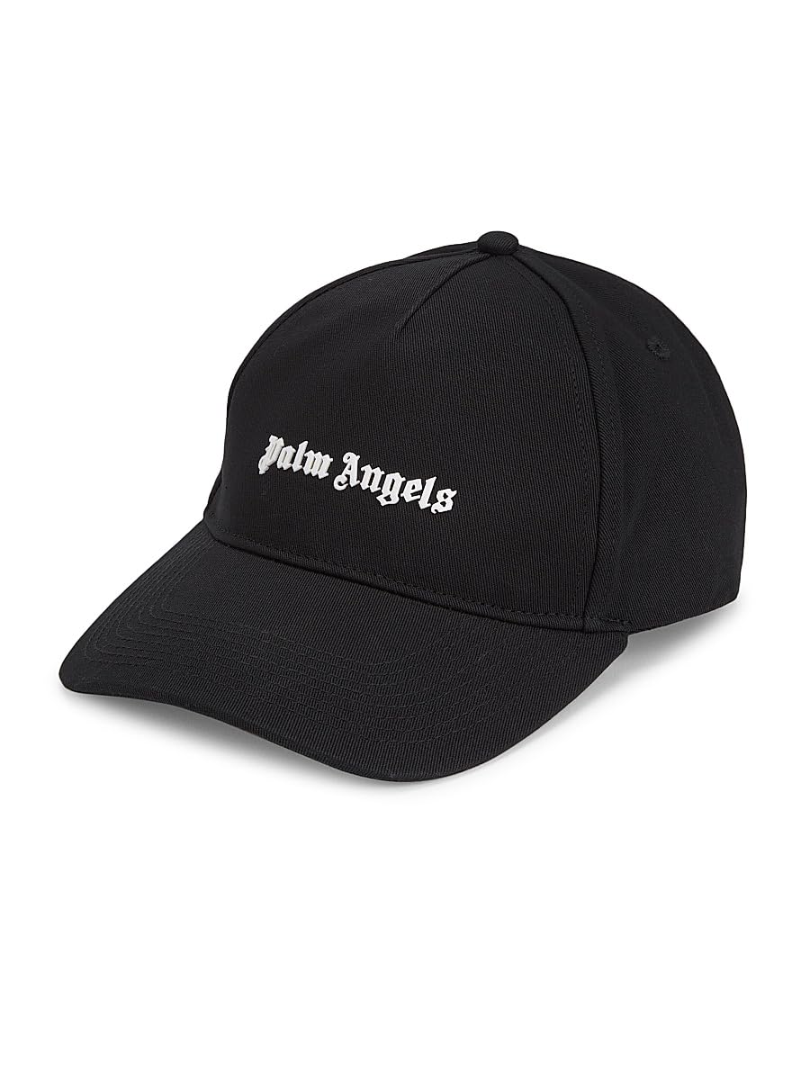 Palm Angels, Logo Cotton Baseball Cap, Black