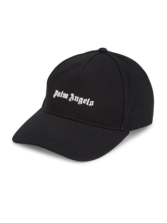 Palm Angels, Logo Cotton Baseball Cap, Black