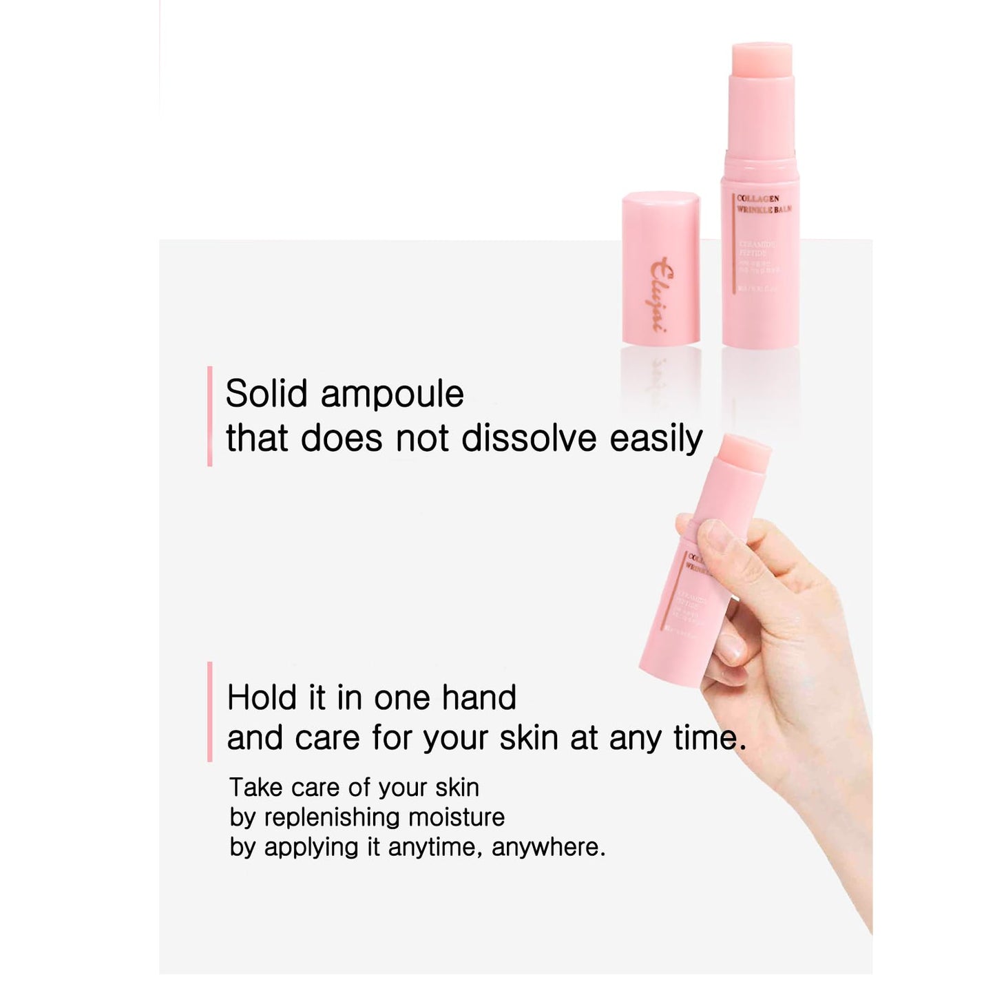 priming water Hydrating Balm for Moisturizing Skin Care, For Elujai Collagen Multi Balm Wrinkle Stick, (0.35 oz. /10g)