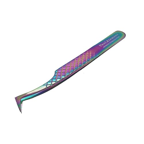Tool Alement Japan Stainless Steel Plasma Coating 12cm Axe Tips Eyelash Tweezer R-JP11-4002