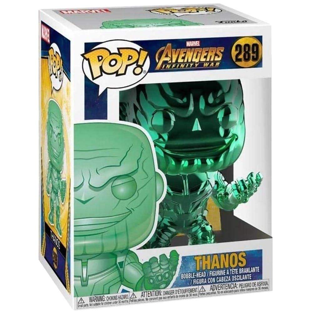 Avengers Funko POP Marvel: Infinity War - Thanos - Green Chrome - Walmart Exclusive
