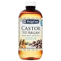 De La Cruz® Castor Infused with Moroccan Argan Hair and Skin Oil Blend 8 FL. OZ. (236 mL)