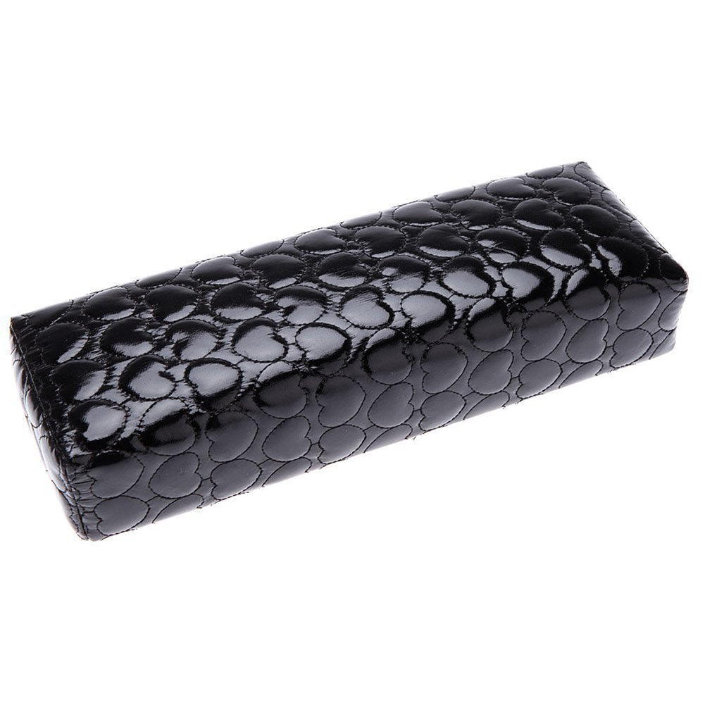 Minejin Nail Art Hand Holder Cushion Leather Arm Soft Rest Pillow Manicure Black Beauty & Personal Care Minejin