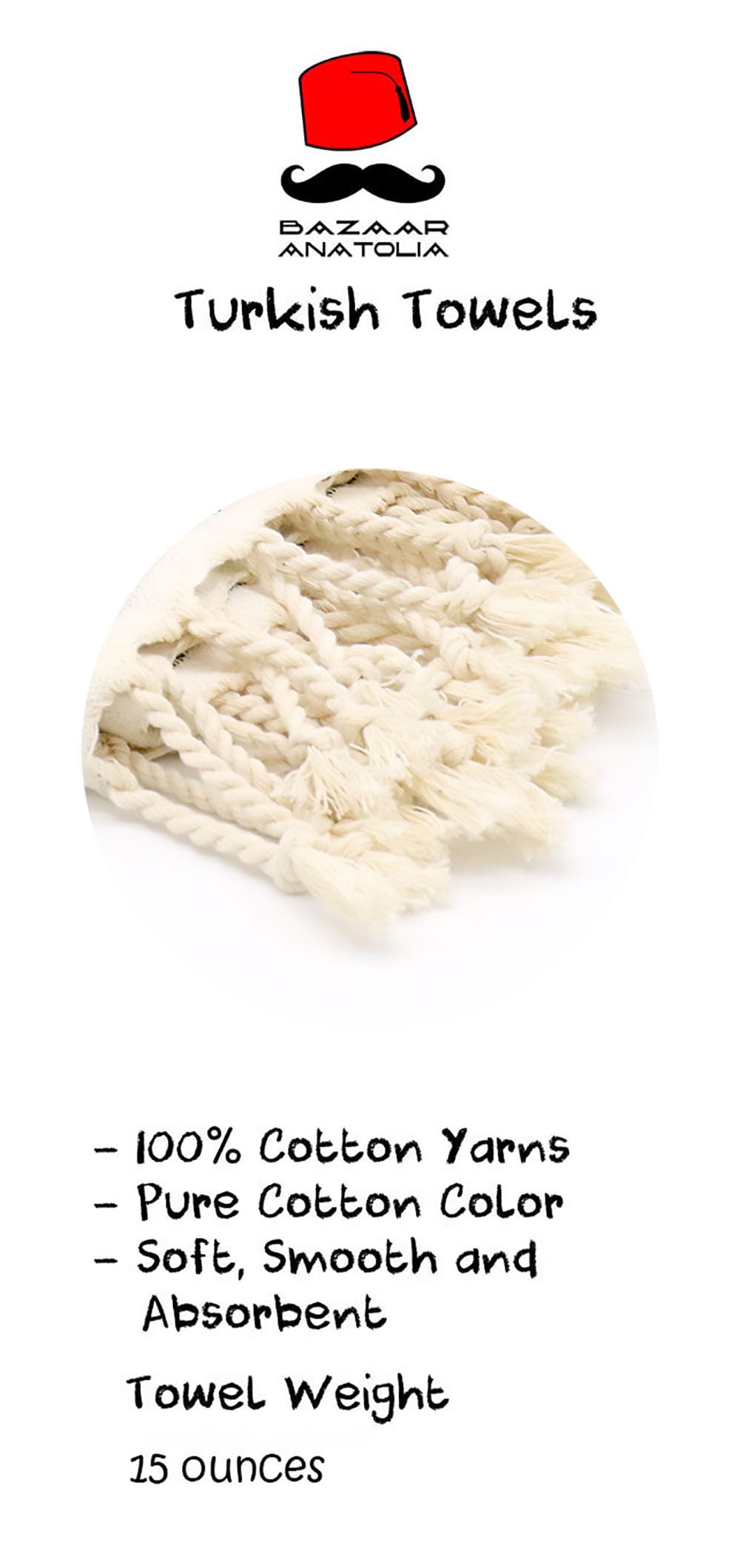 Bazaar Anatolia Turkish Bath Towel - 100% Cotton, Quick Dry Boho Farmhouse Decor, Autumn Throw Blanket for Bathroom - Oversized 71x39 Inches - Arpa…