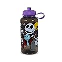 Nightmare Before Christmas Disney's The Water Bottle | BPA-Free Large Plastic Water Jug With Screw Top Lid | Hydration For Outdoor Sports, Gym, Yoga…