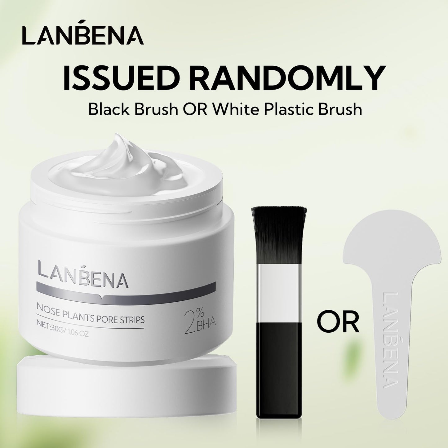 LANBENA 2.0 Nose Pore Strips, Blackhead Remover Mask with Salicylic Acid, Amazonian White Clay, Pore Cleanser Purifying Peel off Face Mask with 60 PCS