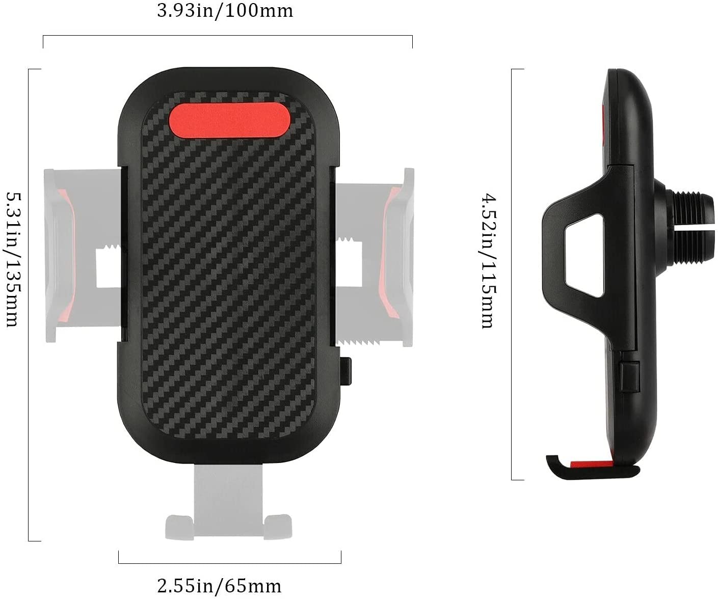 LEEMASING 360 Degree Car Dash Windshield Mount Cradle Holder Stand Gooseneck Long Arm Strong Suction Compatible with iPhone 12 11 Pro XS Max SE 8…