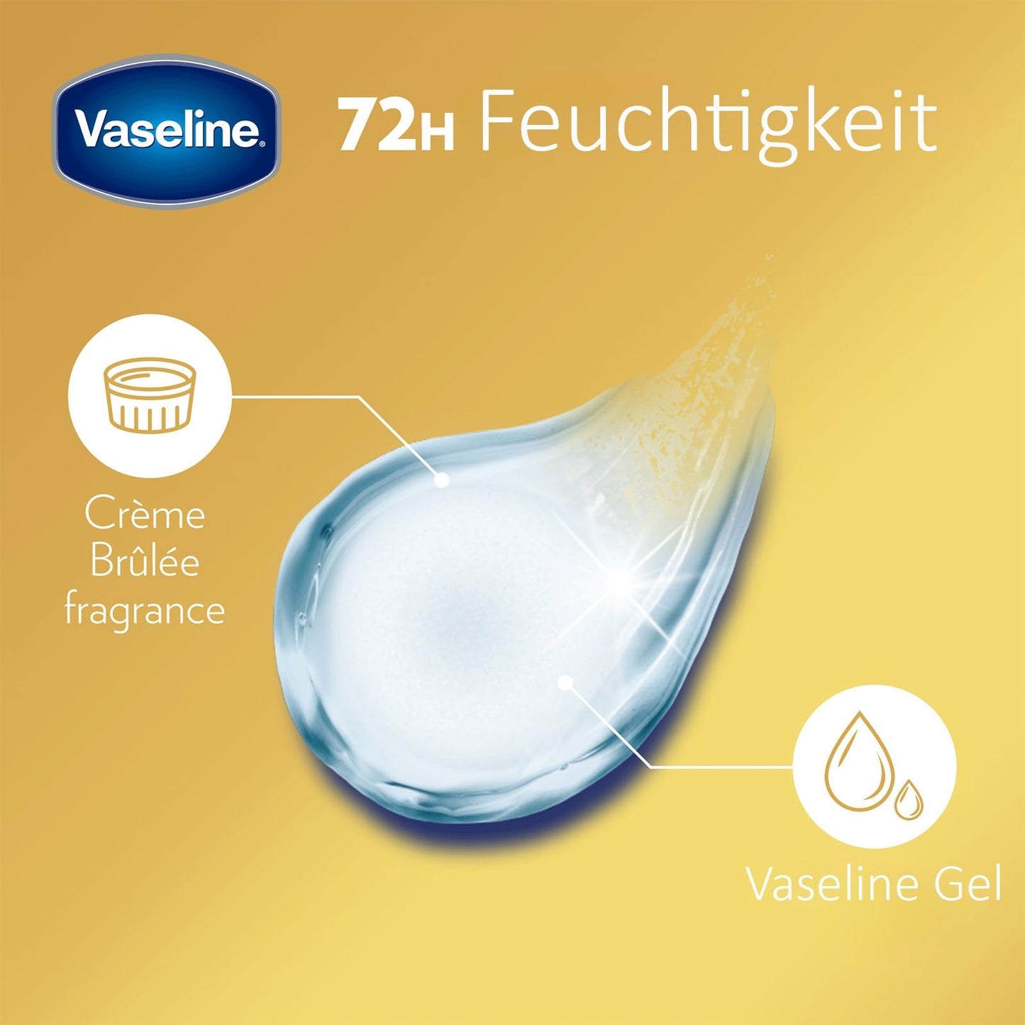 Vaseline Lip Balm for Instantly Soft Smooth Lips Crème Brûlée Lip Balm Locks In Moisture to Improve Hydration 0.25 oz