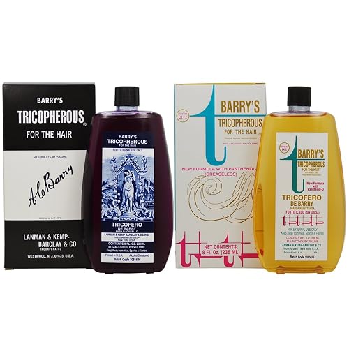 LK Barry's Tricopherous for the Hair Greaseless + liquid regular 8oz "Set"