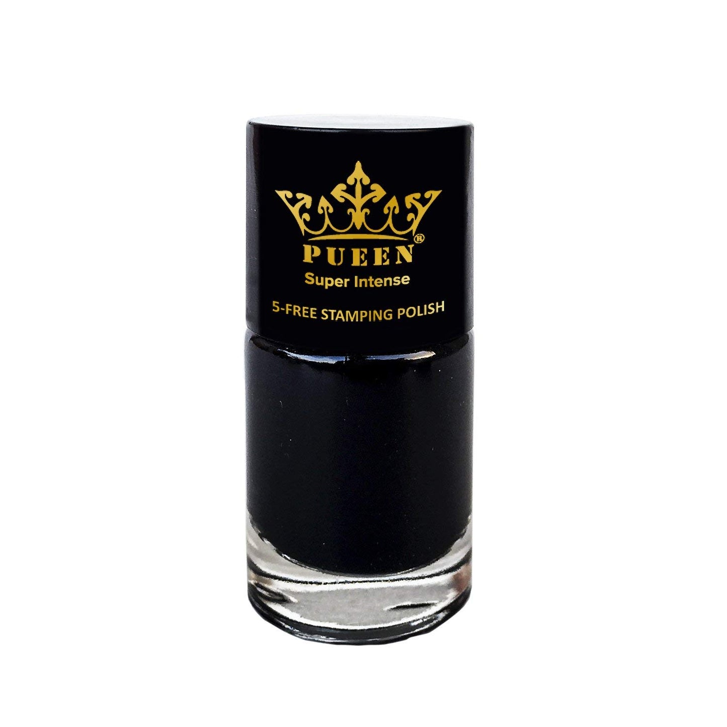 PUEEN Super Intense Nail Polish for Nail Stamping Big 5-Free Formula Nail Color Lacquer (805 - Black Jack) - BH000497N
