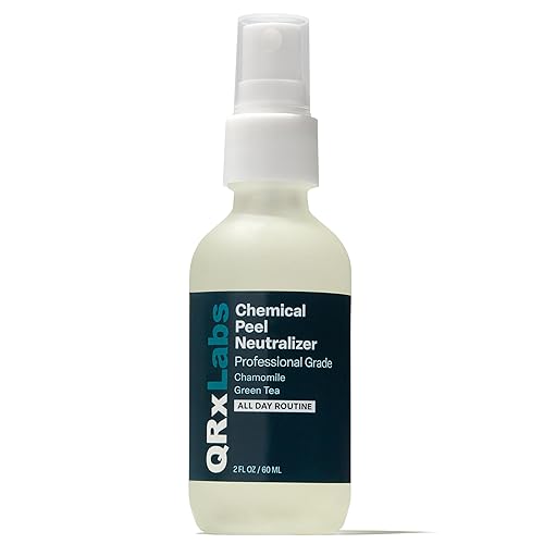 QRxLabs Chemical Peel Neutralizer Spray - Glycolic Acid Peel Neutralizer - pH Balancing Mist for Skin Care - Hydrating Toner for Facial Peels - 2 Fl