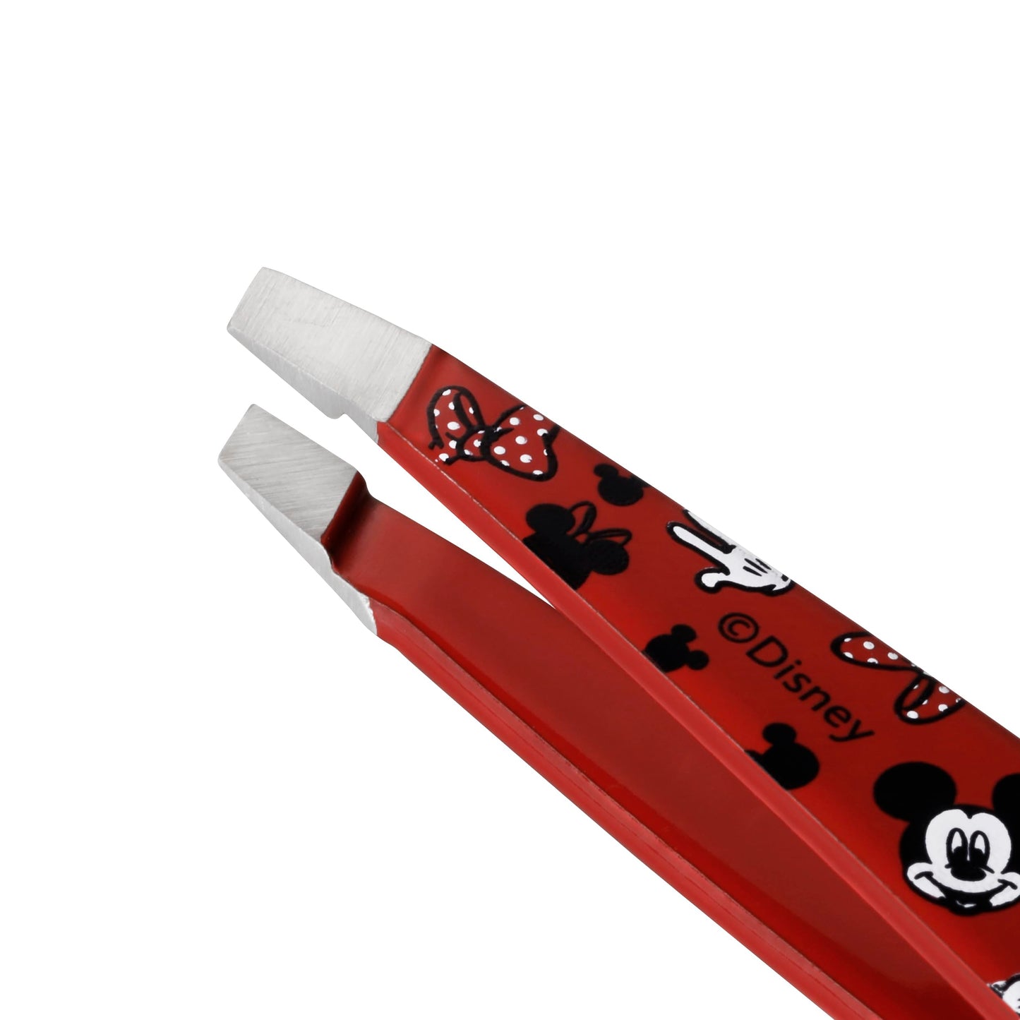 Tweezerman Disney's Mickey Mouse & Minnie Mouse We Got Ears Mini Slant Tweezer - Tweezers for Eyebrows, Travel Tweezers for Eyebrows, Facial Hair