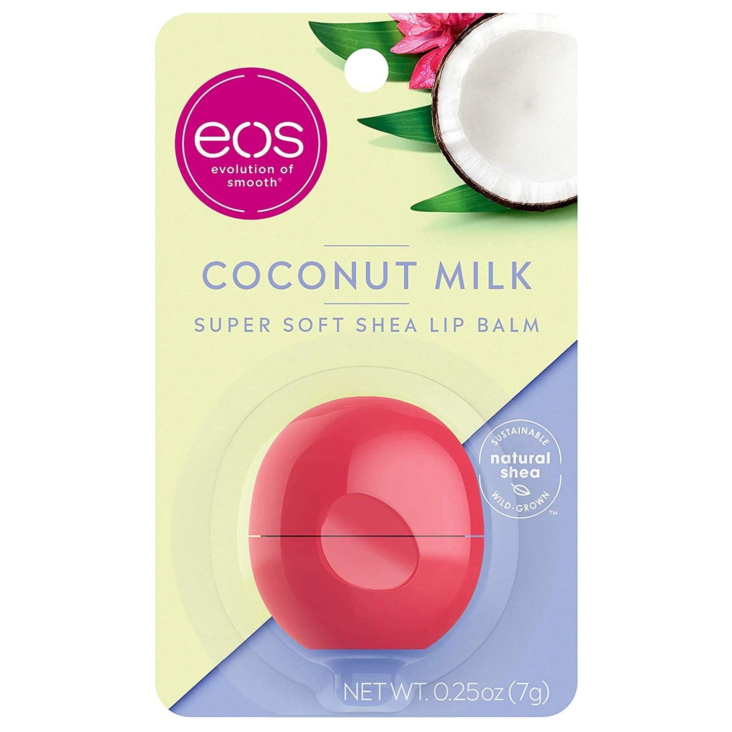 eos Visibly Soft Lip Balm Sphere, Coconut Milk 1 ea (Pack of 2) Beauty and Personal Care eos