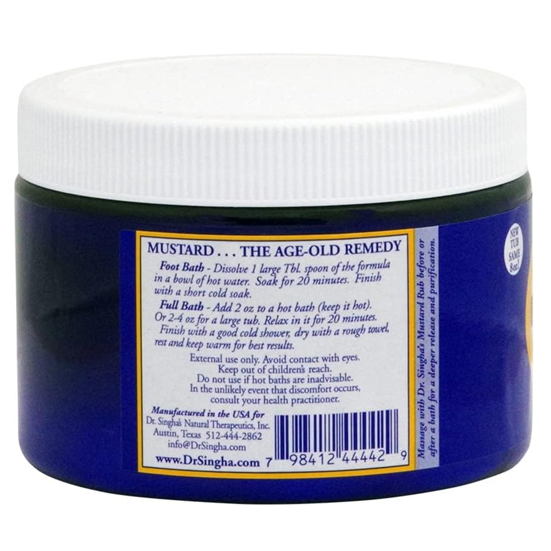 Dr. Singha's Mustard Bath - 8 oz Beauty and Personal Care Dr. Singha's