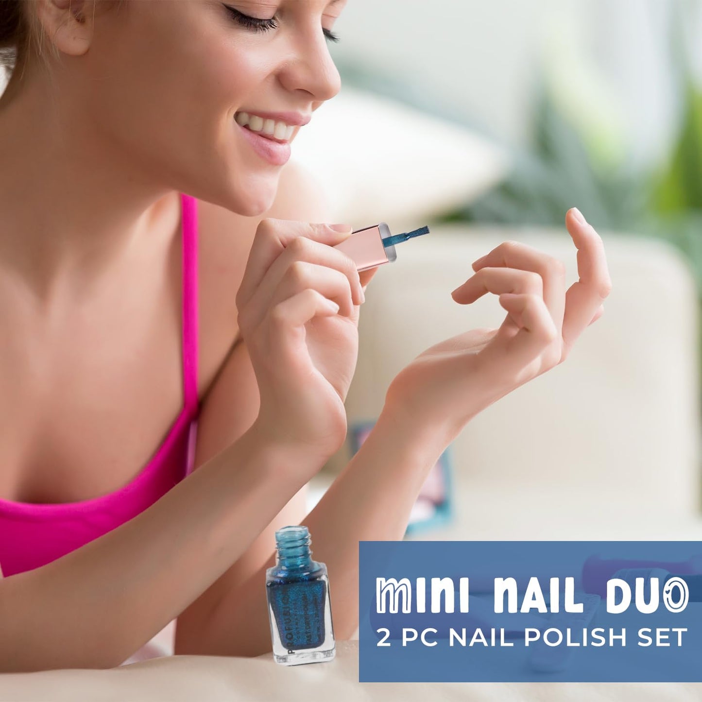 Profusion Cosmetics Written in the Stars Enchantful Mini Nail Duo, Get Glossy, Shiny Manicured Look with Richly Pigmented, Fast Drying Nail Polishes Beauty & Personal Care Profusion Cosmetics