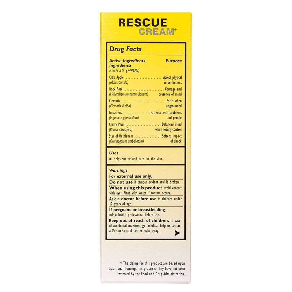 Bach Original Flower Remedies - Rescue Cream - 1 oz.